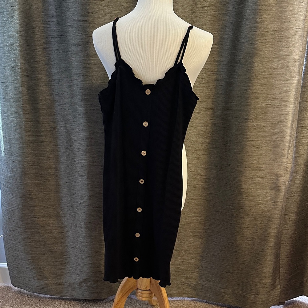 No Boundaries Black Backless Dress